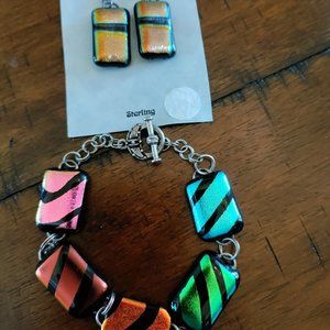 Earrings and Bracelet